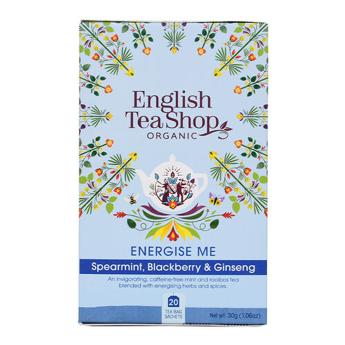 English Tea Shop Organic Wellness Energize Me Teabags 20pc