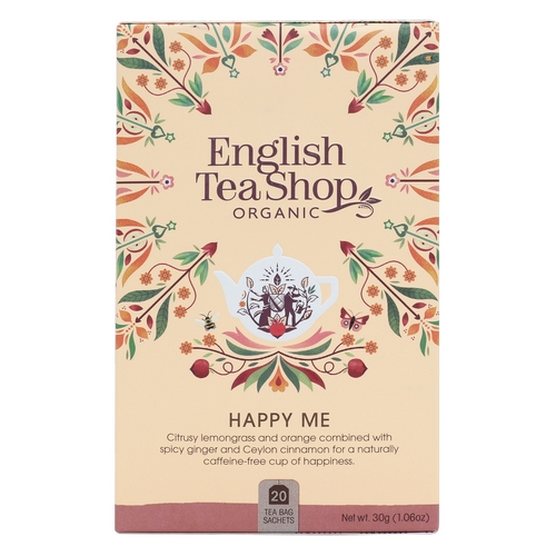 English Tea Shop Organic Wellness Happy Me Teabags 20pc