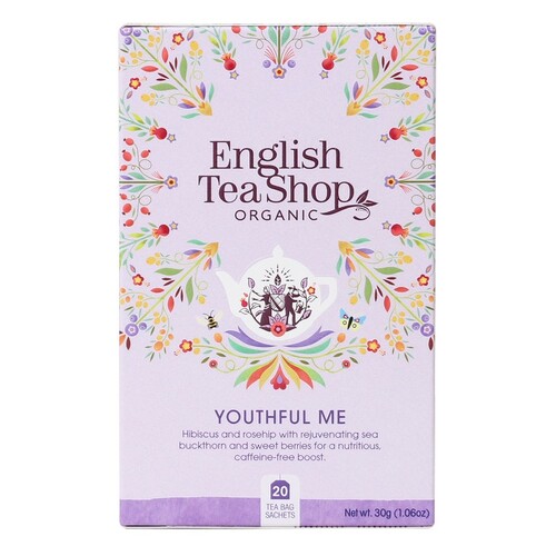 English Tea Shop Organic Wellness Youthful Me Teabags 20pc