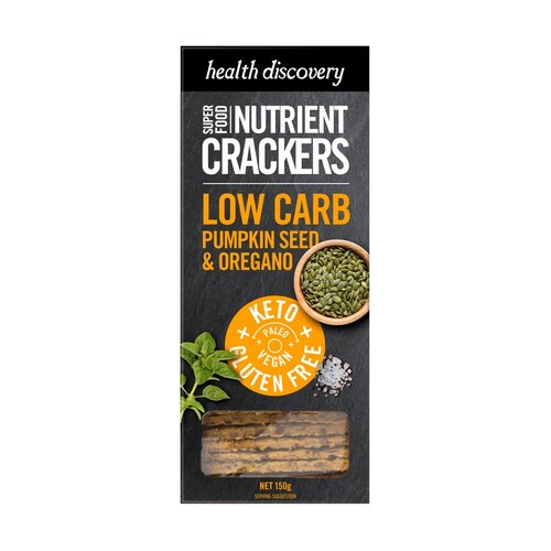 Health Discovery Low Carb Pumpkin Seed & Oregano 150g