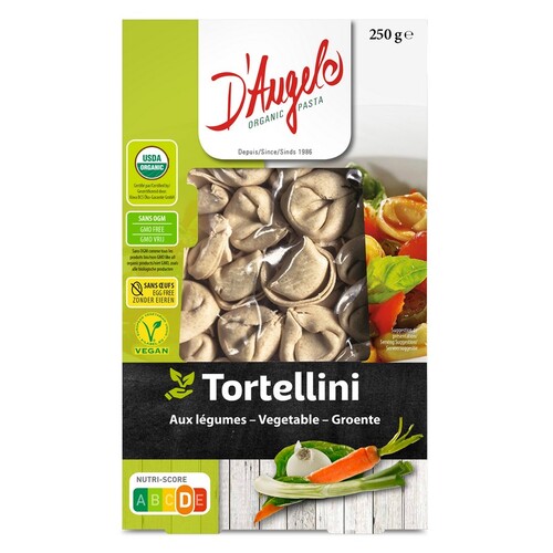 D'Angelo Organic Vegetable Tortellini 250g