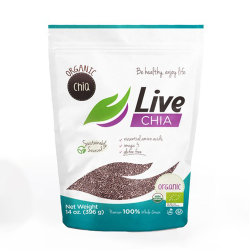 Live Organic Black Chia Seeds 396g