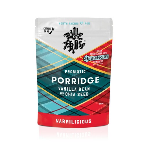 Blue Frog Probiotic Porridge Vanilla Bean & Chia Seed 360g