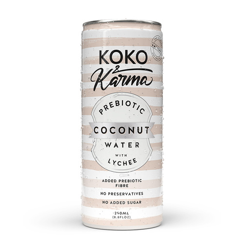 Koko & Karma Coconut Water - Prebiotic Lychee 250ml