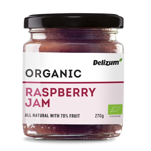 Delizum Organic Raspberry Jam 270g