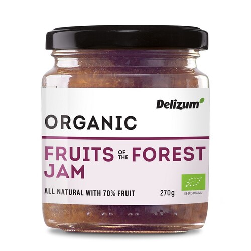 Delizum Organic Fruits of the Forest Jam 270g