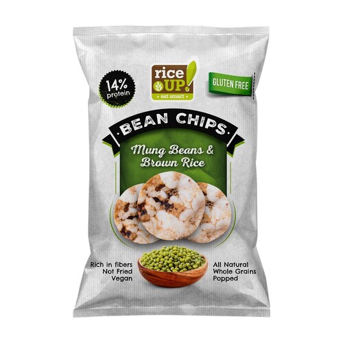 RiceUp Bean Chips Mung Beans & Brown Rice 60g