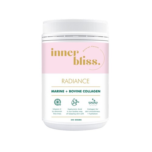 Inner Bliss Radiance Collagen Hyaluronic Acid + Vitamin C Unflavoured 245g