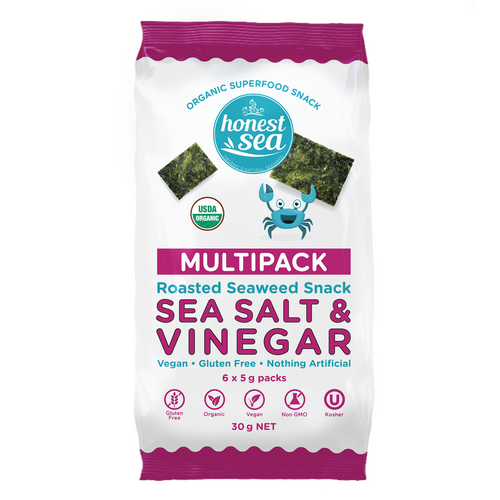 Honest Sea Seaweed - Vinegar & Sea Salt Multipack 6x5g