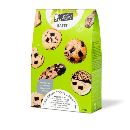Mrs Rogers Baking Bases Choc Chunk Cookie Mix 400g