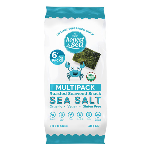 Honest Sea Seaweed - Sea Salt Multipack 6x5g