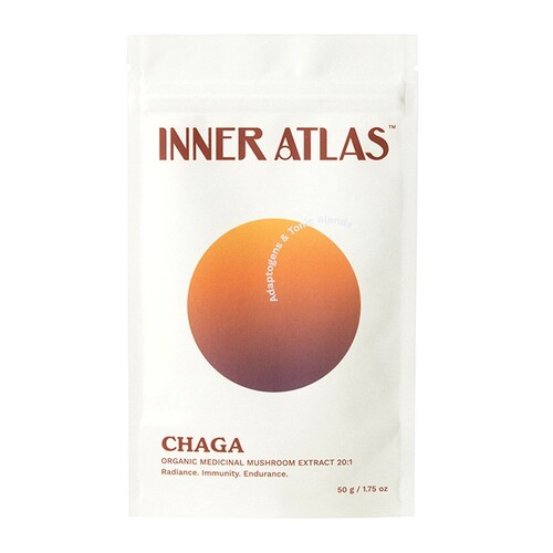 Inner Atlas Organic Chaga Mushroom 20:1 Extract Powder 50g