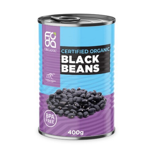 Foda Organic Canned Black Beans 400g