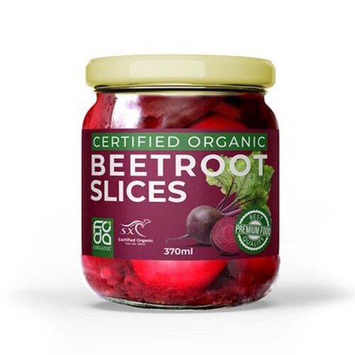Foda Organic Beetroot Slices in Jar 370ml