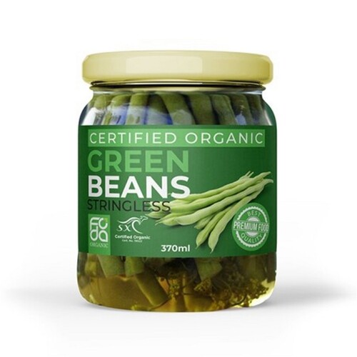 Foda Organic Green Beans in Jar 370ml