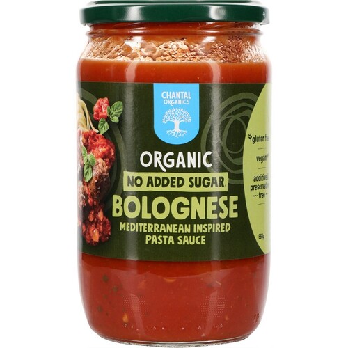 Chantal Organics No Sugar Bolognese Pasta Sauce 660g