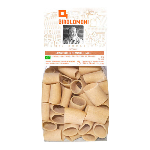 Girolomoni Semi-Whole Durum Wheat Semolina Paccheri 400g
