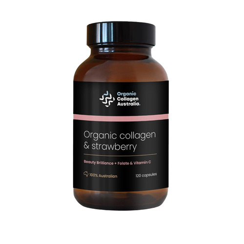 Organic Collagen Australia Organic Collagen & Strawberry 120 capsules