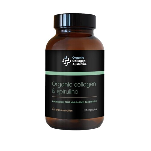 Organic Collagen Australia Organic Collagen & Spirulina 120 capsules