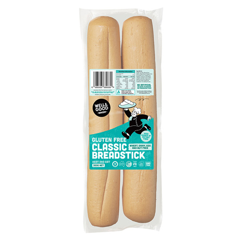 Well & Good Gluten Free Classic Breadsticks 300g (2x150g)