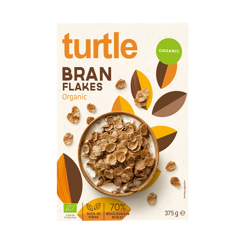 Turtle Cereal Organic Bran Flakes 375g