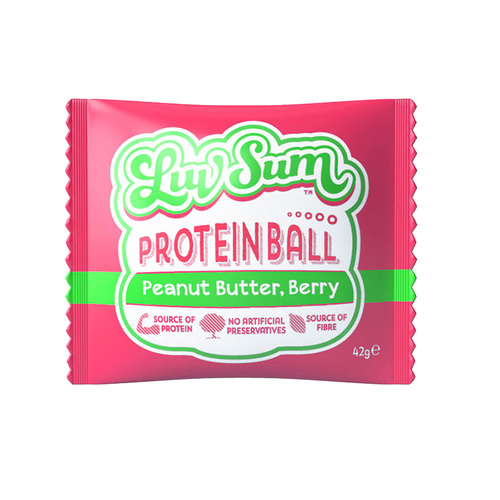 Luv Sum Protein Balls - Peanut Butter & Berry 42g