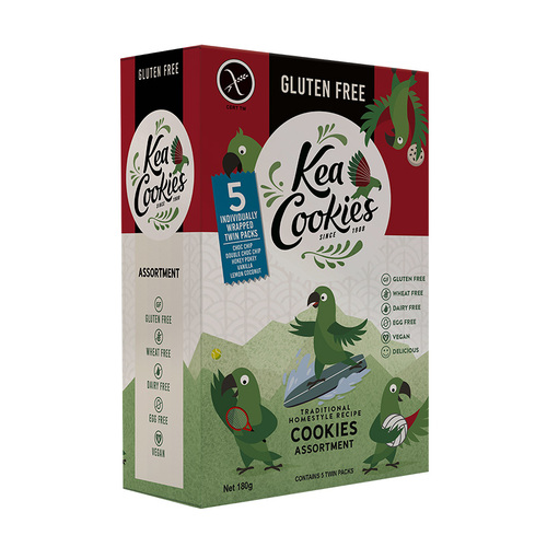 Kea Cookies Gluten Free - Assorted Twin Packs 180g