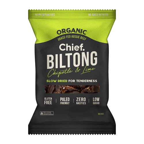 Chief Grass Fed Biltong - Chipotle & Lime 30g