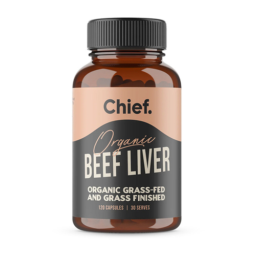 Chief Organic Beef Liver 120 Capsules