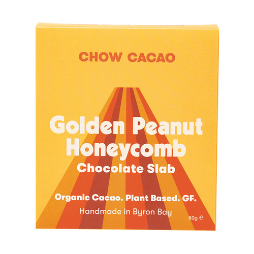 Chow Cacao Chocolate Slabs - Golden Peanut Honeycomb 80g