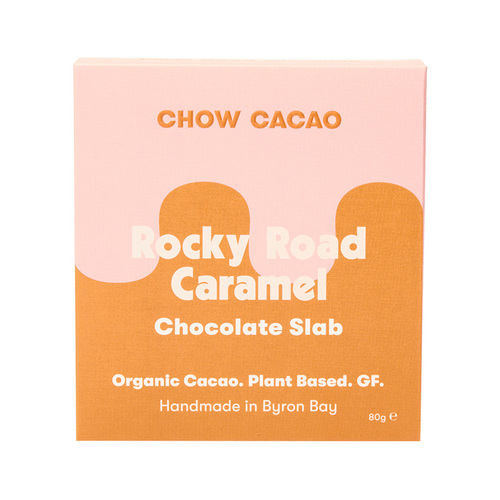 Chow Cacao Chocolate Slabs - Rocky Road Caramel 80g