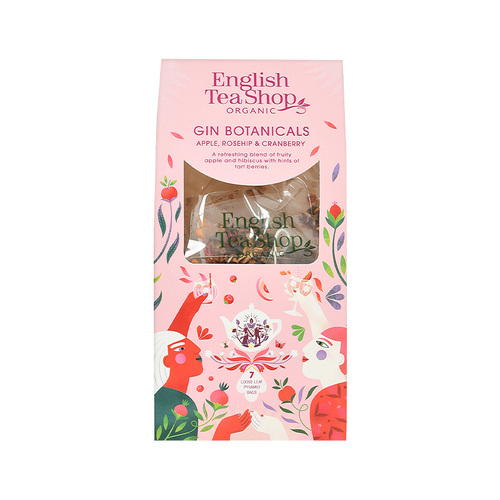 English Tea Shop Gin Botanical Apple, Rosehip & Cranberry 7 Pyramid Tea Bags