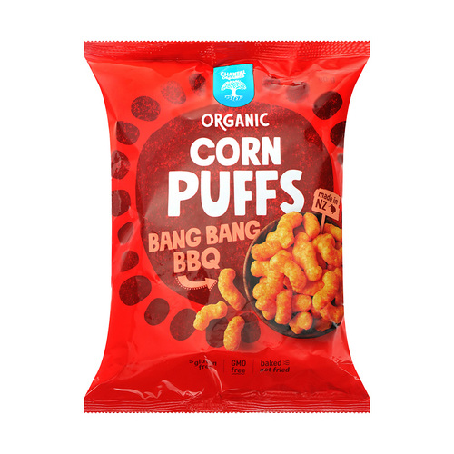 Chantal Organics Corn Puffs - Bang Bang BBQ 90g