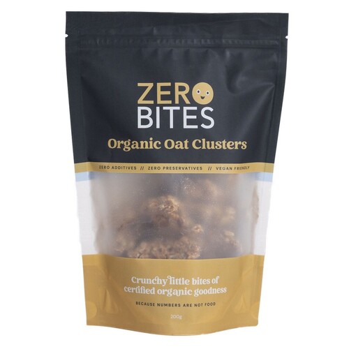 Zero Bites Organic Oat Clusters - Original 200g