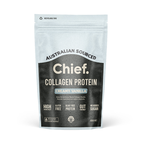 Chief Grass-Fed Collagen Protein Powder - Creamy Vanilla 450g