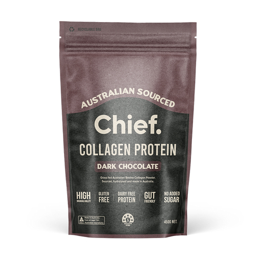 Chief Grass-Fed Collagen Protein Powder - Dark Chocolate 450g