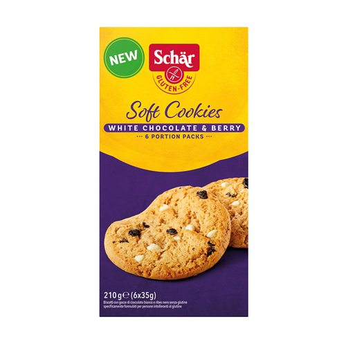 Schar Soft Cookies White Chocolate & Berry 210g