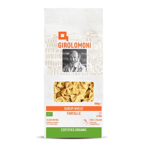 Girolomoni Organic Durum Wheat Semolina Farfalle 500g