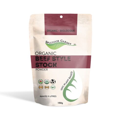 Splendor Garden Organic Plant-Based Stock Powder - Beef Style 150g