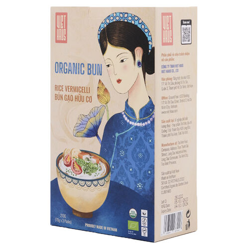 Viet Haus Organic Bun Rice Vermicelli 210g