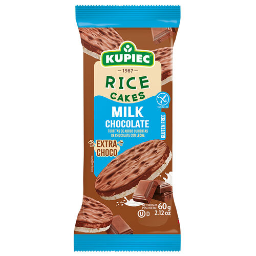 Kupiec Gluten Free Rice Cakes - Milk Chocolate 60g