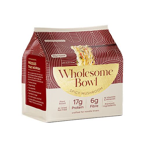 Wholesome Bowl Noodle Pack - Spicy Mushroom 4x90g
