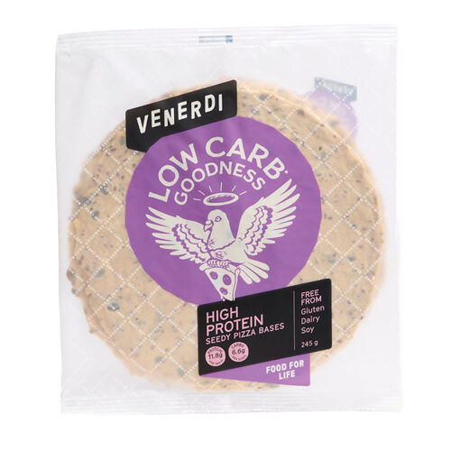 Venerdi Low Carb Goodness High Protein Seedy Pizza Bases 245g (2x122.5g)