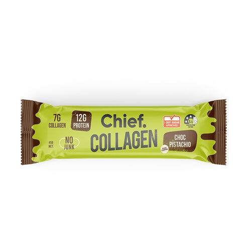 Chief Collagen Protein Bar - Choc Pistachio 45g