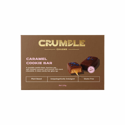 Crumble Charms Caramel Cookie Bar 2pk 110g