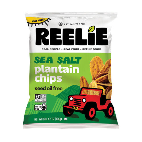 Reelie Plantain Chips - Sea Salt 128g