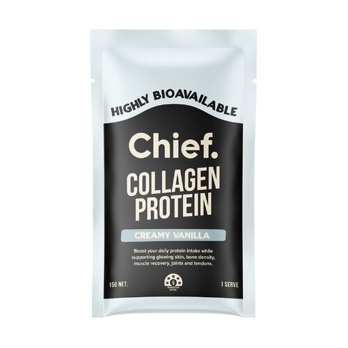 Chief Grass-Fed Collagen Protein Sachet - Creamy Vanilla 15g